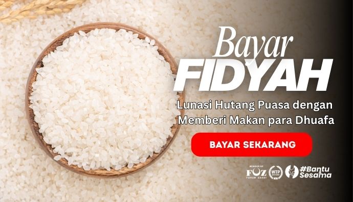 Tunaikan Fidyah, Tebus Utang Puasa Ramadhan banner