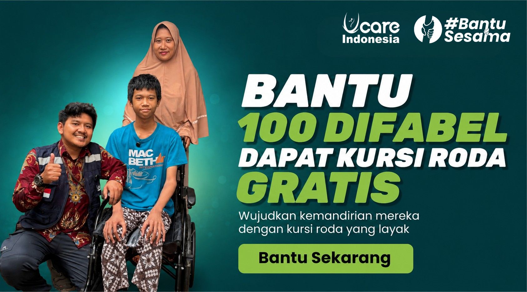 Bantu 100 Difabel Dapat Kursi Roda Gratis banner