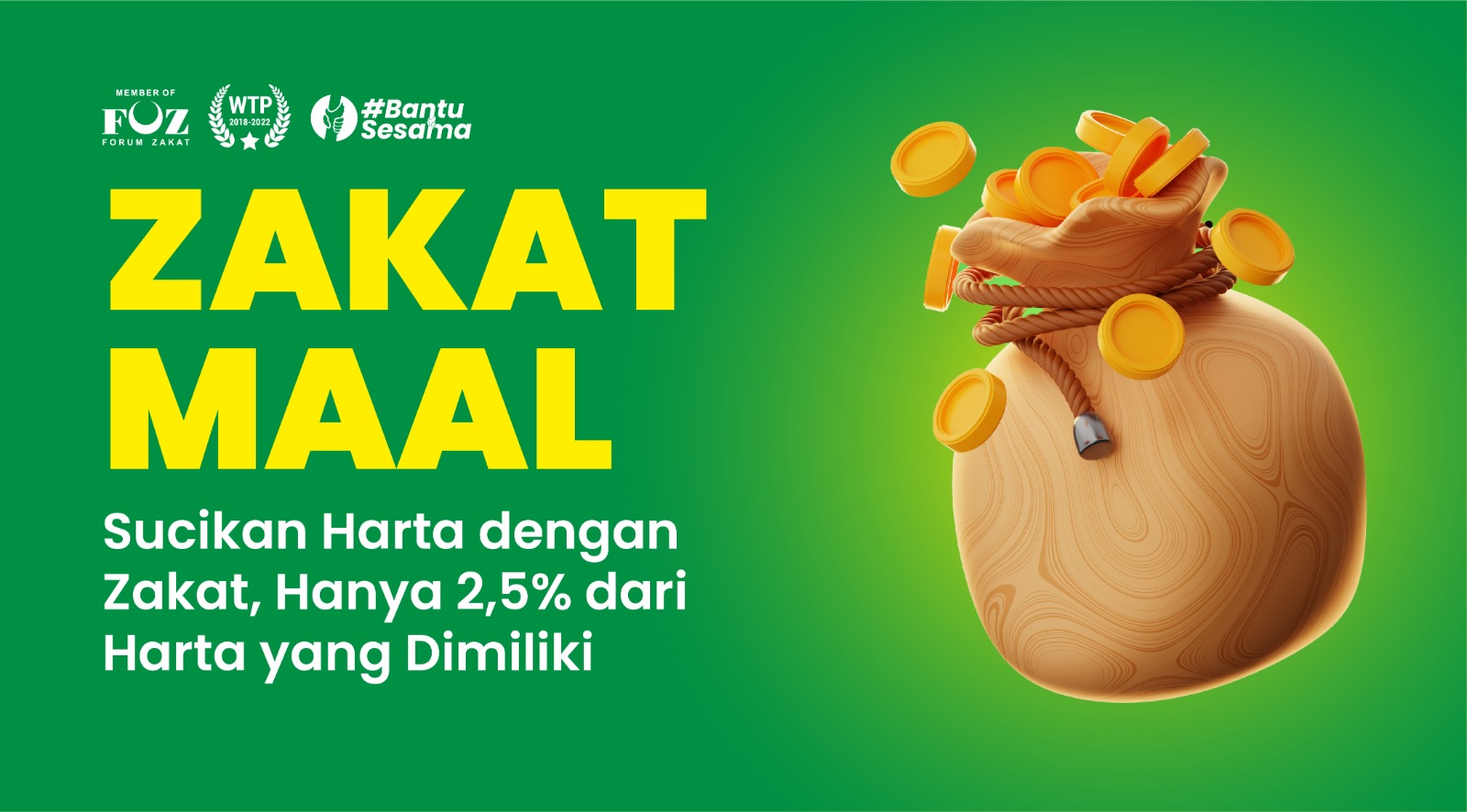 Sucikan Harta dengan Zakat, Hanya 2,5% dari Harta yang Dimiliki banner